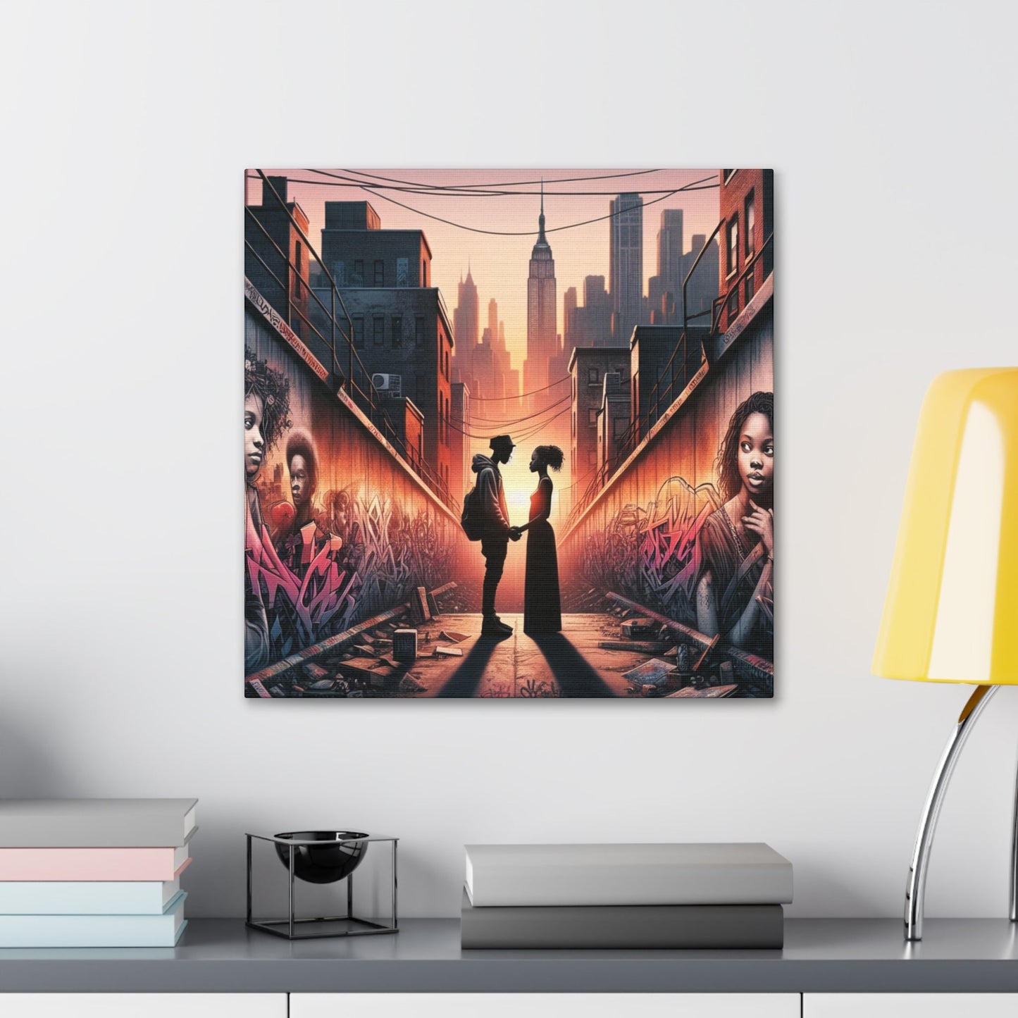 "Urban Love: Sunset in NYC" - Canvas - Authentic4Us