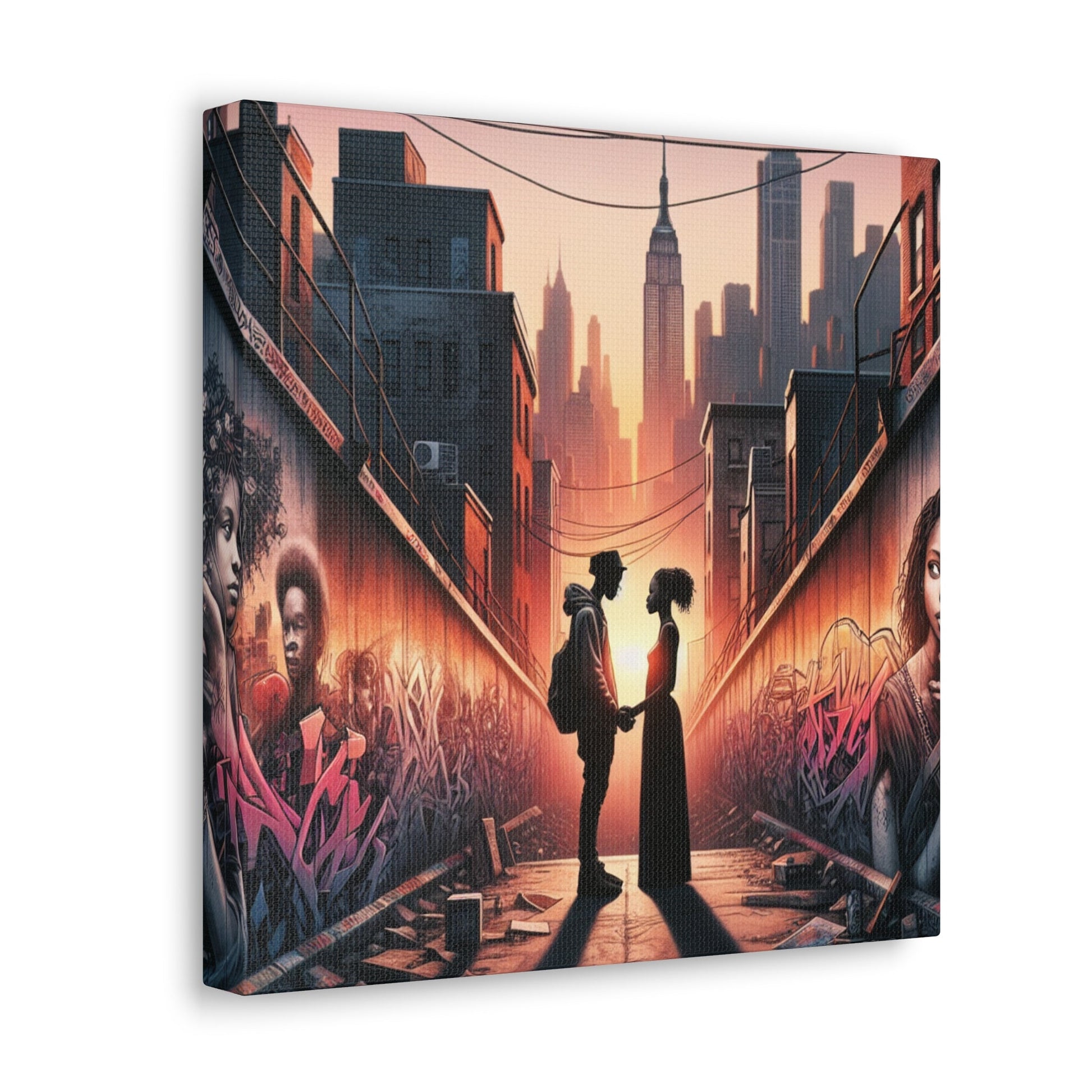 "Urban Love: Sunset in NYC" - Canvas - Authentic4Us