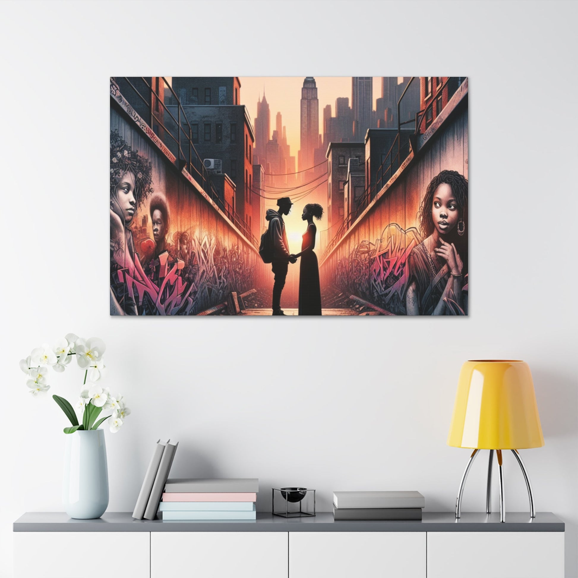 "Urban Love: Sunset in NYC" - Canvas - Authentic4Us