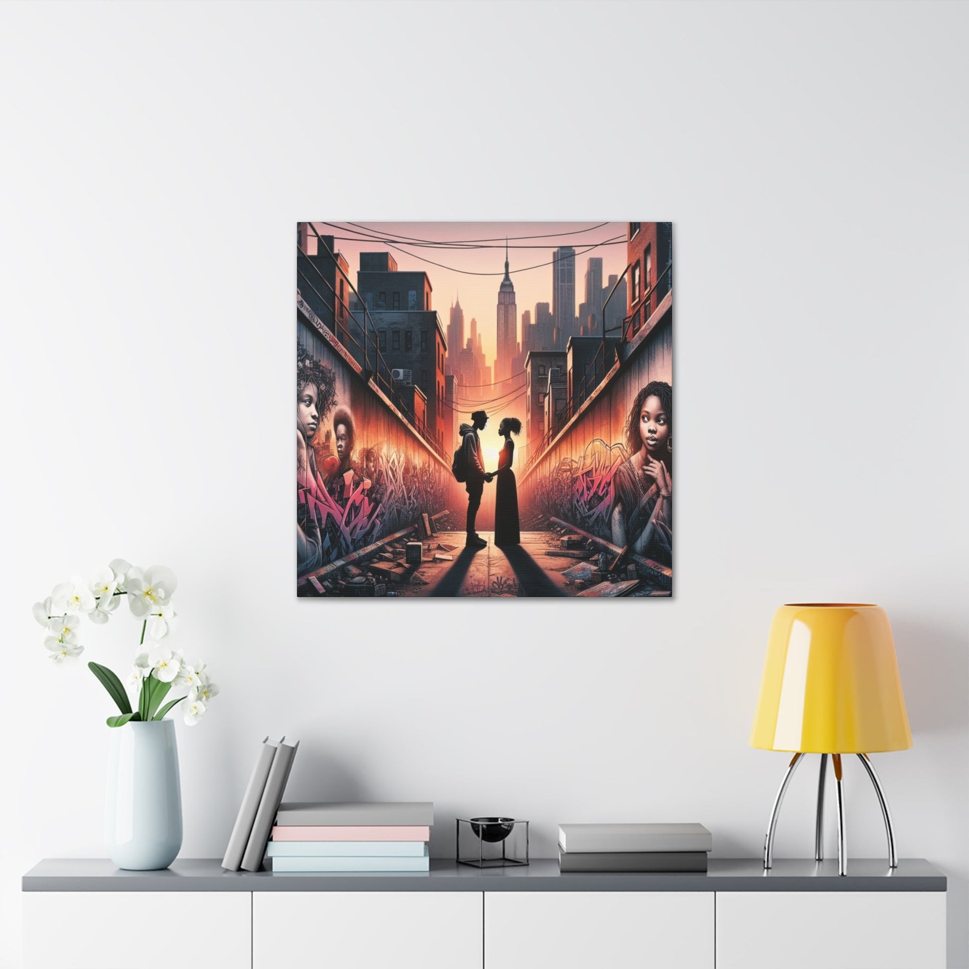 "Urban Love: Sunset in NYC" - Canvas - Authentic4Us