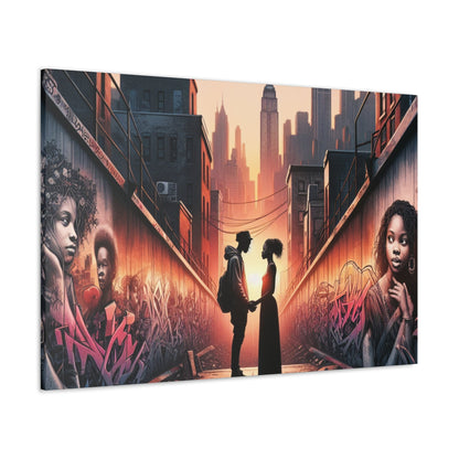 "Urban Love: Sunset in NYC" - Canvas - Authentic4Us