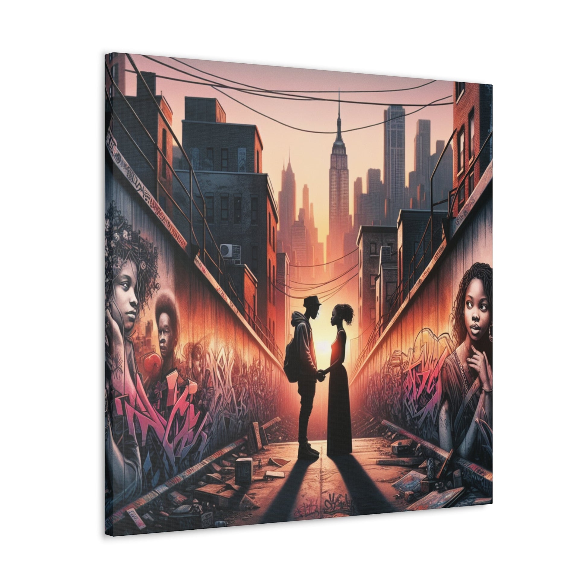 "Urban Love: Sunset in NYC" - Canvas - Authentic4Us