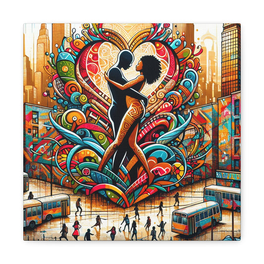 "Urban Love Tapestry" - Canvas - Authentic4Us