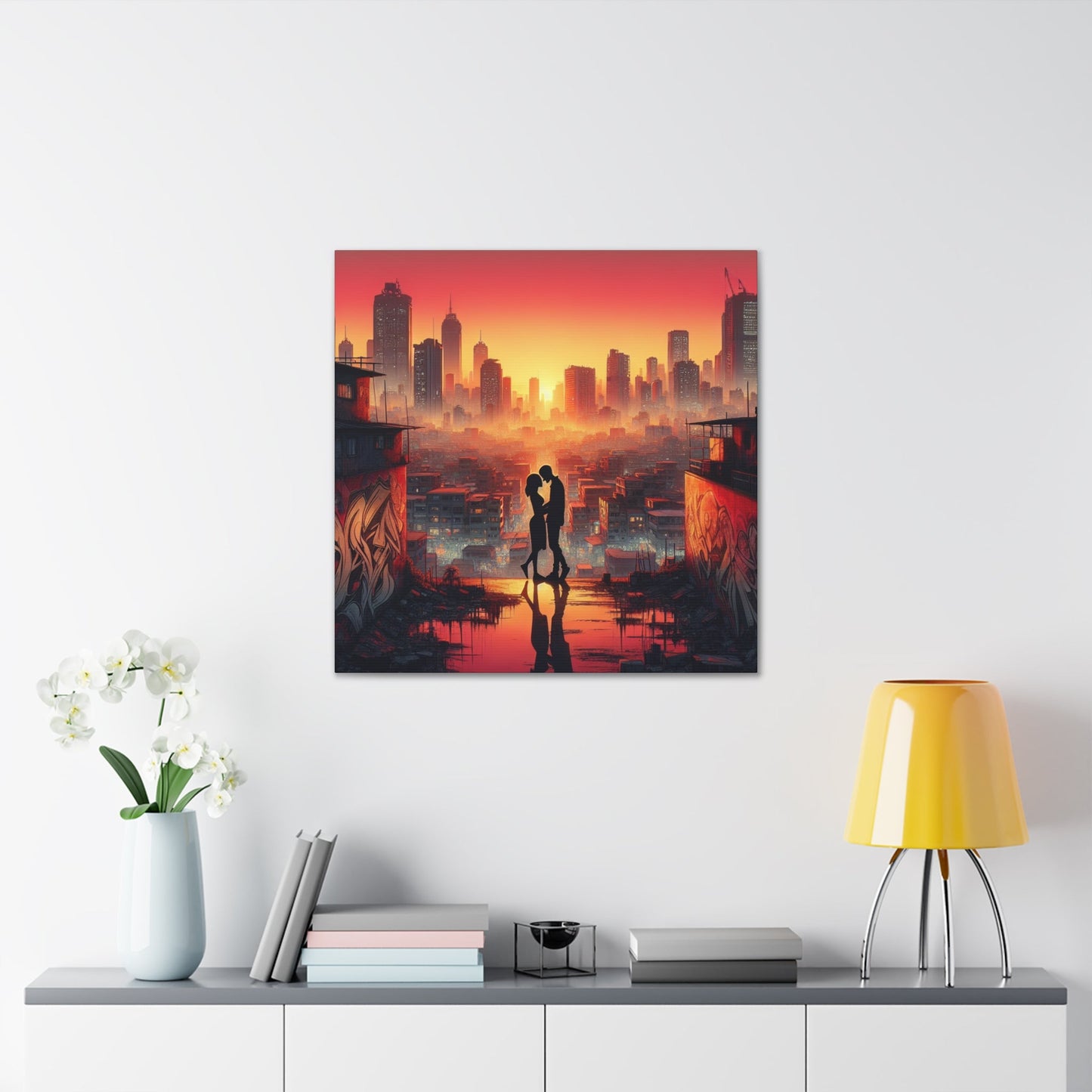 "Urban Majesty: Serene Symmetry" - Canvas - Authentic4Us