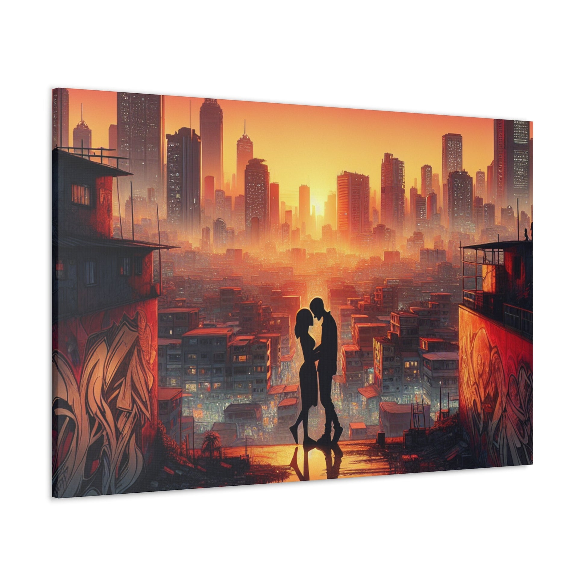 "Urban Majesty: Serene Symmetry" - Canvas - Authentic4Us