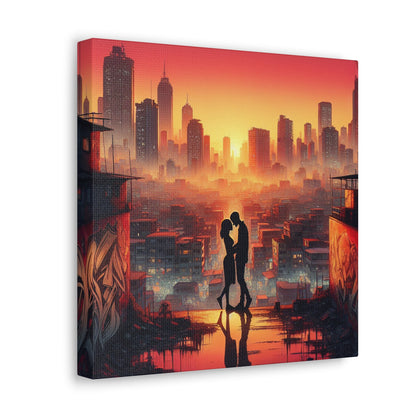 "Urban Majesty: Serene Symmetry" - Canvas - Authentic4Us