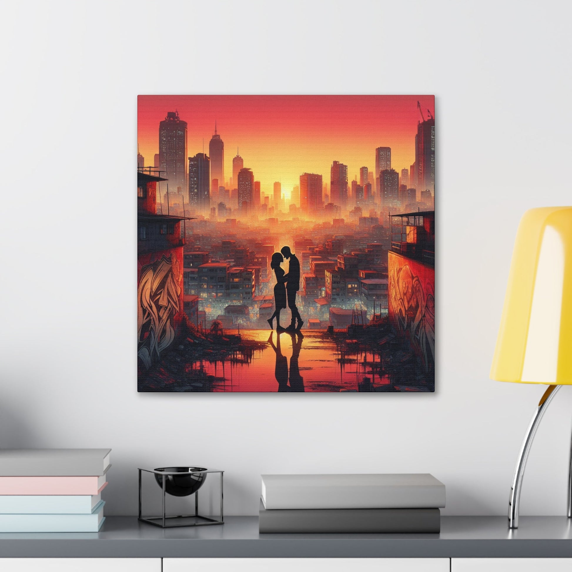 "Urban Majesty: Serene Symmetry" - Canvas - Authentic4Us