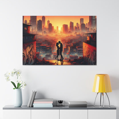 "Urban Majesty: Serene Symmetry" - Canvas - Authentic4Us