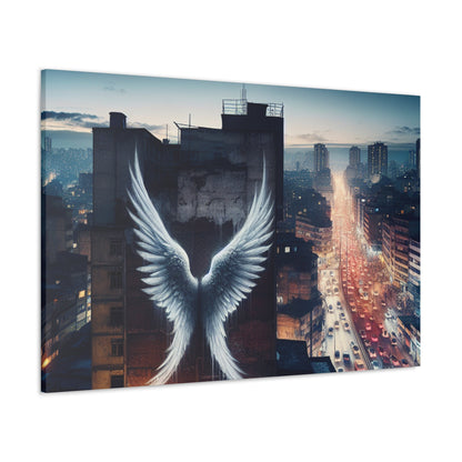 "Urban Twilight Wingscape" - Canvas - Authentic4Us