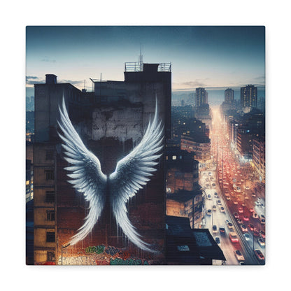 "Urban Twilight Wingscape" - Canvas - Authentic4Us