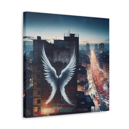 "Urban Twilight Wingscape" - Canvas - Authentic4Us