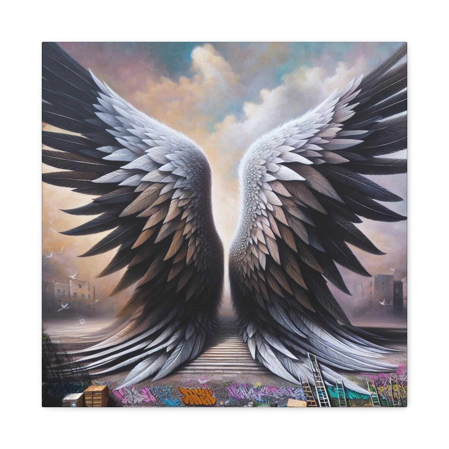 "Urban Wingscape" - Canvas - Authentic4Us