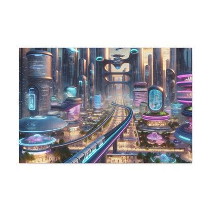 "Utopian City: Futuristic Harmony" - Canvas - Authentic4Us