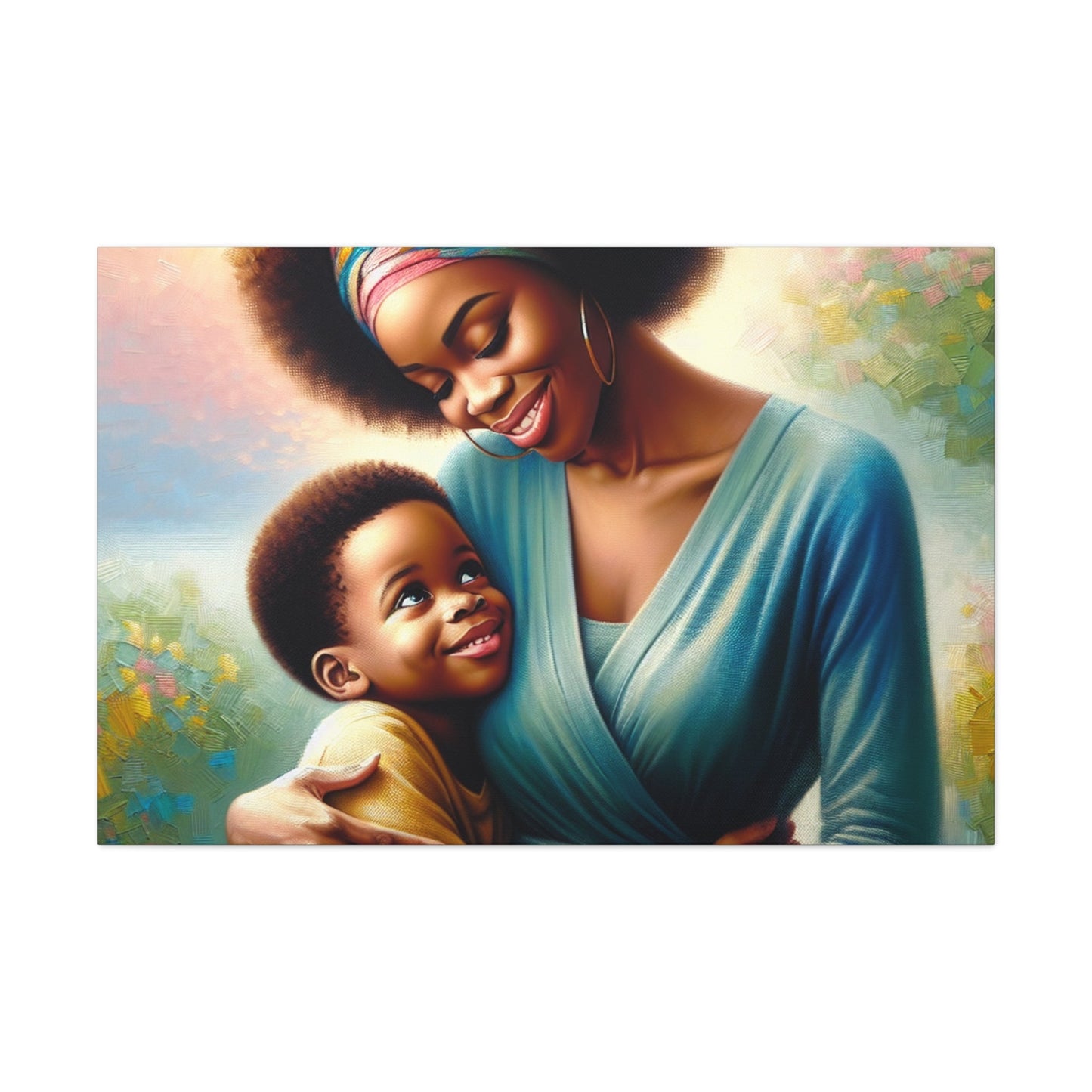 "Vibrant Bond: A Mother's Love" - Canvas - Authentic4Us