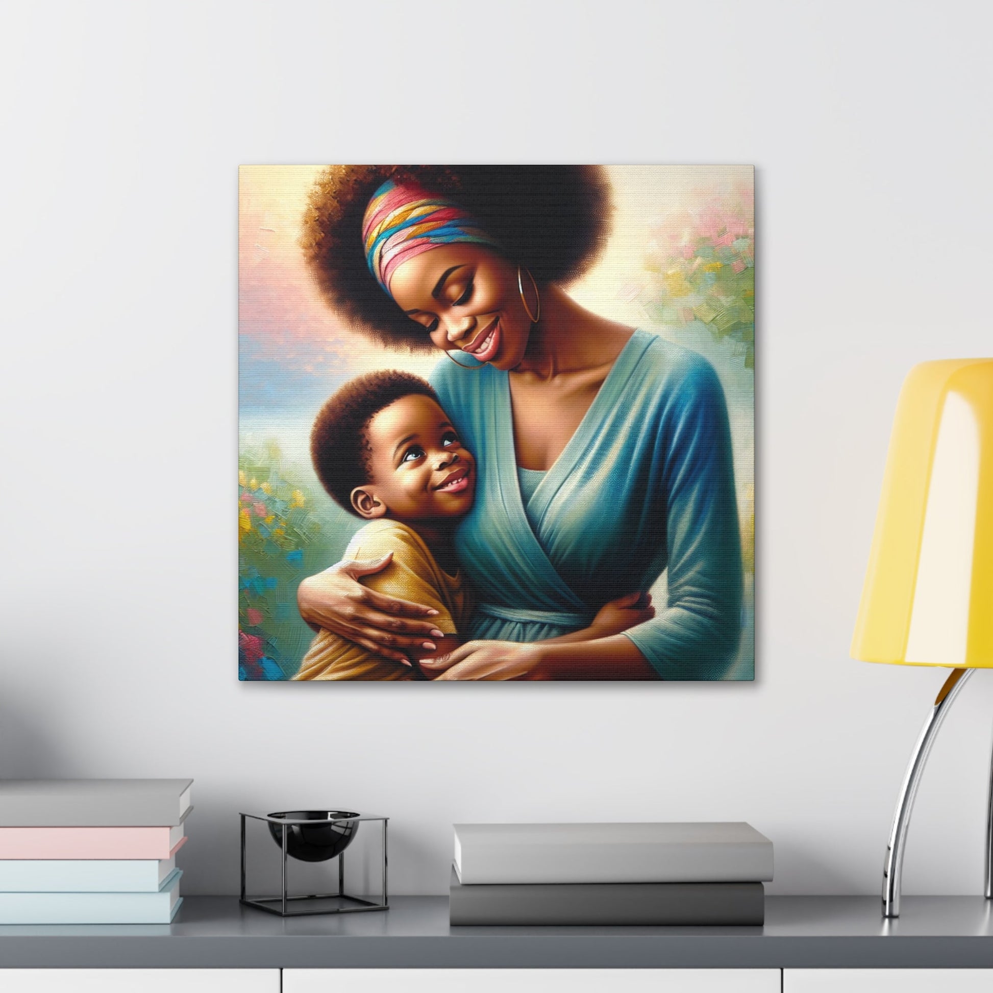 "Vibrant Bond: A Mother's Love" - Canvas - Authentic4Us