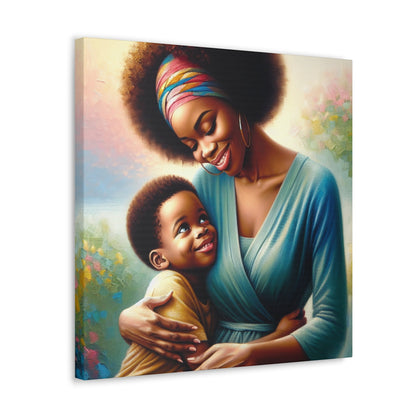 "Vibrant Bond: A Mother's Love" - Canvas - Authentic4Us