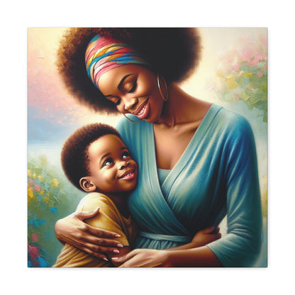 "Vibrant Bond: A Mother's Love" - Canvas - Authentic4Us