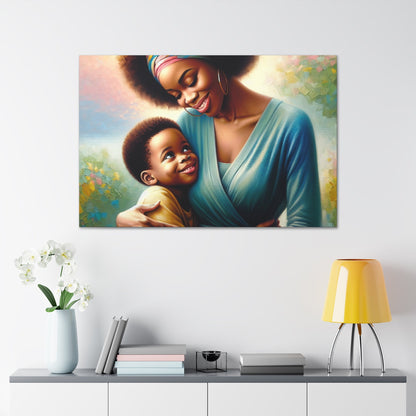 "Vibrant Bond: A Mother's Love" - Canvas - Authentic4Us