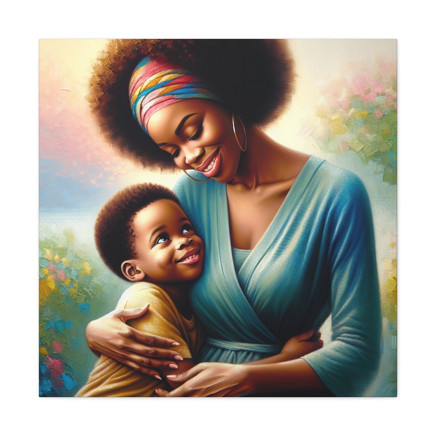 "Vibrant Bond: A Mother's Love" - Canvas - Authentic4Us