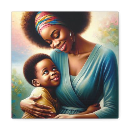 "Vibrant Bond: A Mother's Love" - Canvas - Authentic4Us