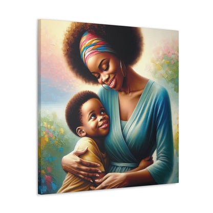 "Vibrant Bond: A Mother's Love" - Canvas - Authentic4Us