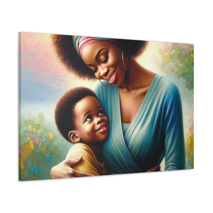 "Vibrant Bond: A Mother's Love" - Canvas - Authentic4Us