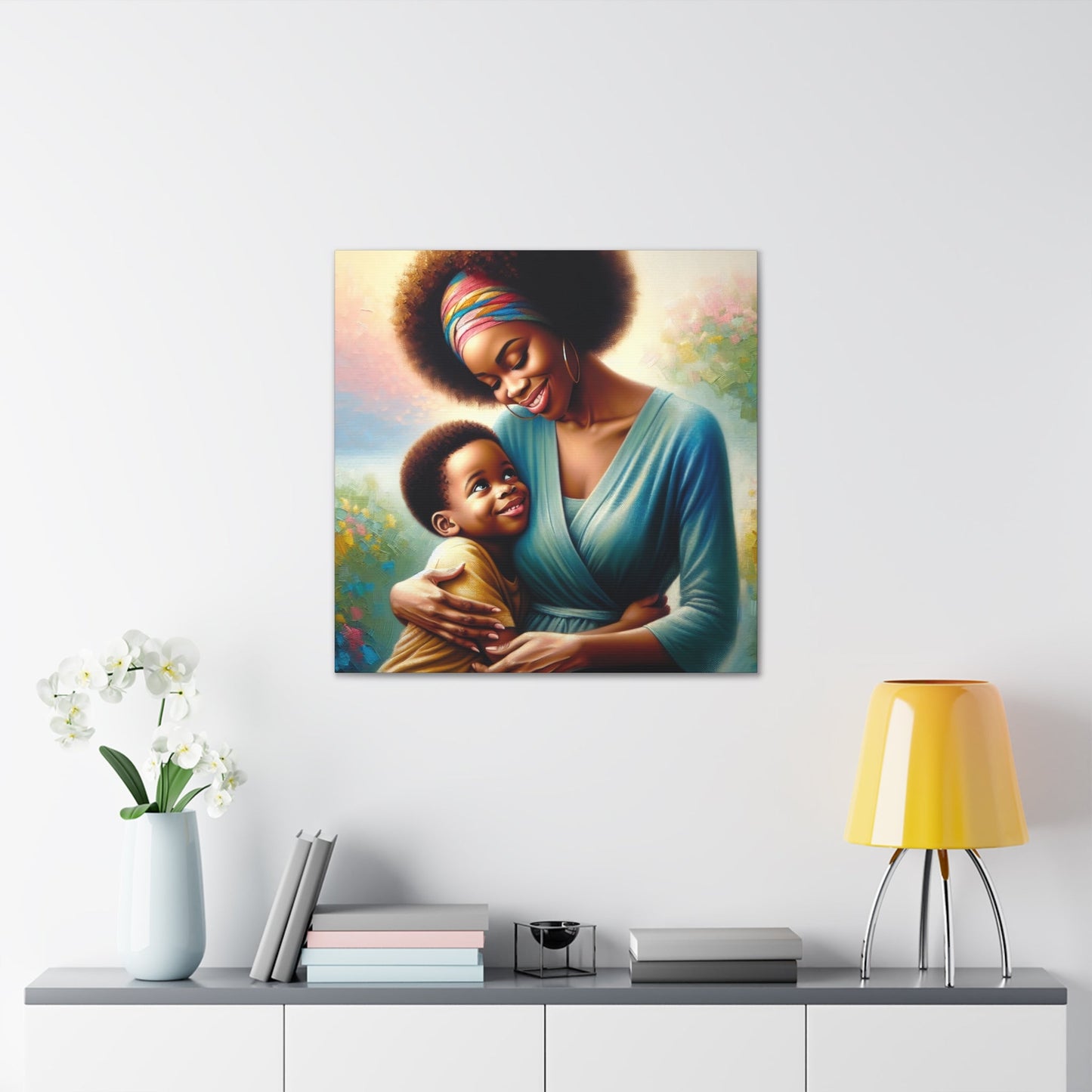 "Vibrant Bond: A Mother's Love" - Canvas - Authentic4Us