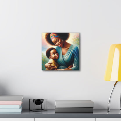 "Vibrant Bond: A Mother's Love" - Canvas - Authentic4Us