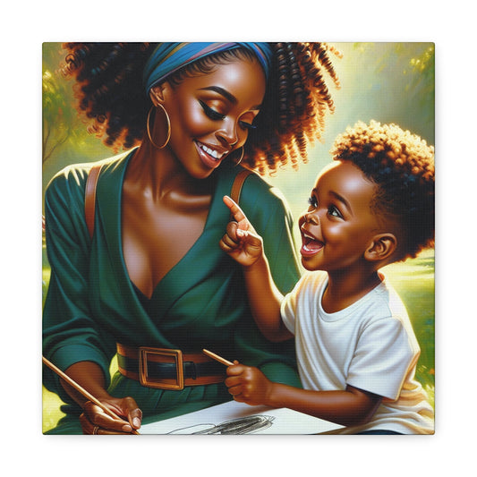 "Vibrant Serenity: Motherly Love" - Canvas - Authentic4Us