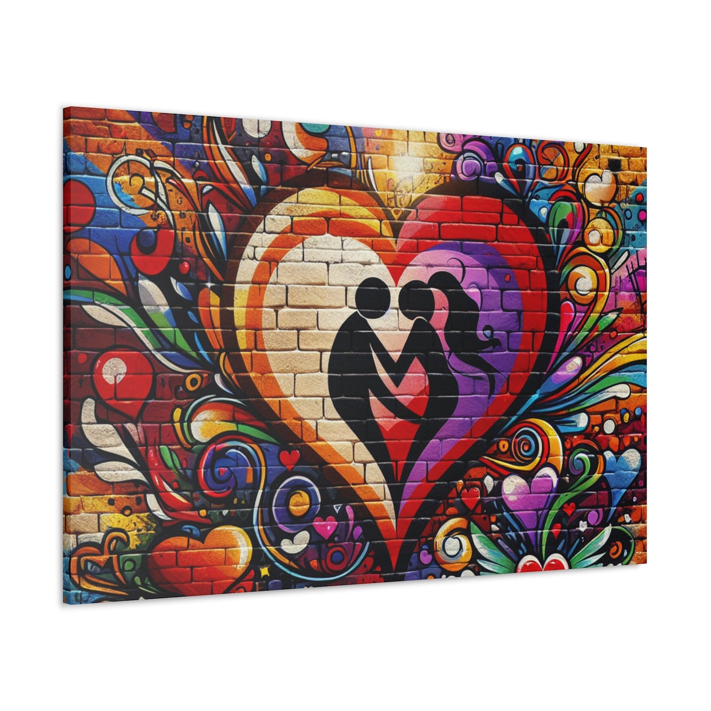 "Whimsical Love Oasis Mural" - Canvas - Authentic4Us