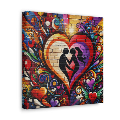 "Whimsical Love Oasis Mural" - Canvas - Authentic4Us