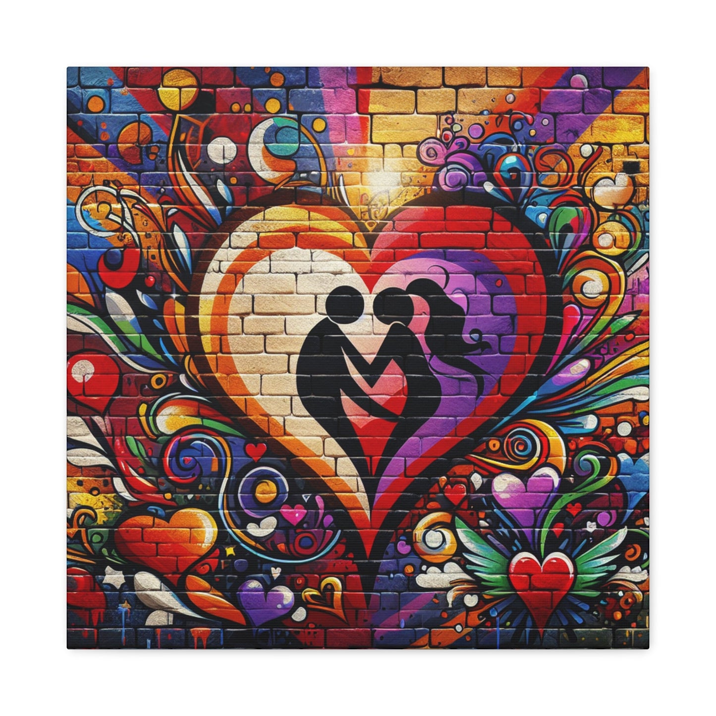 "Whimsical Love Oasis Mural" - Canvas - Authentic4Us