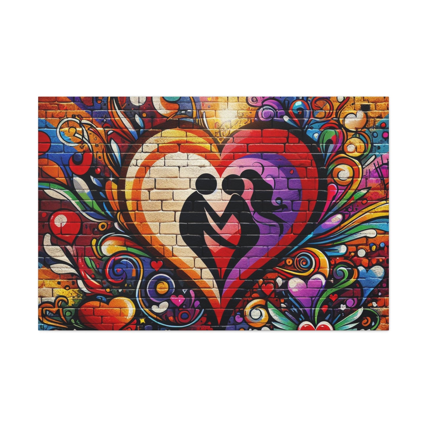 "Whimsical Love Oasis Mural" - Canvas - Authentic4Us