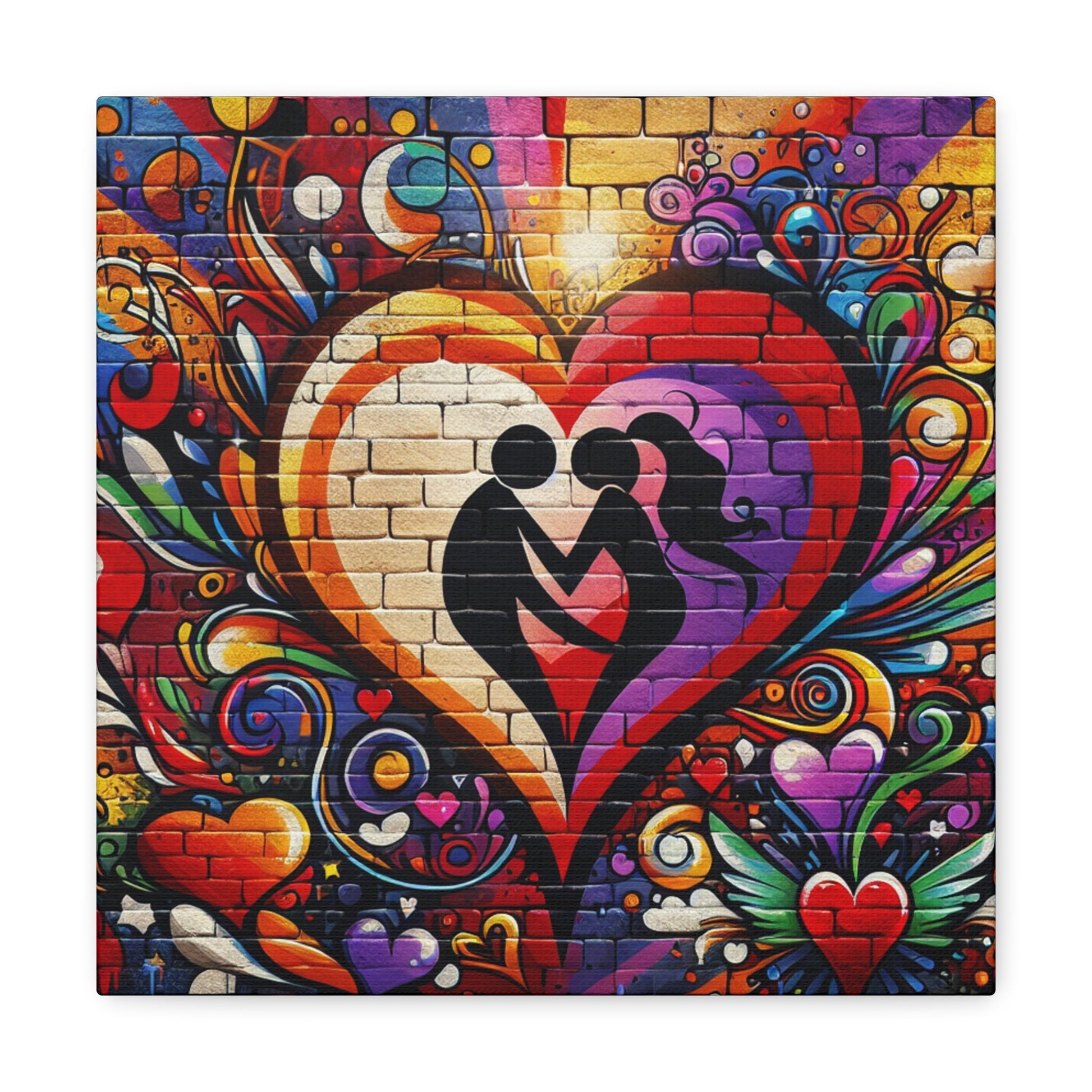 "Whimsical Love Oasis Mural" - Canvas - Authentic4Us