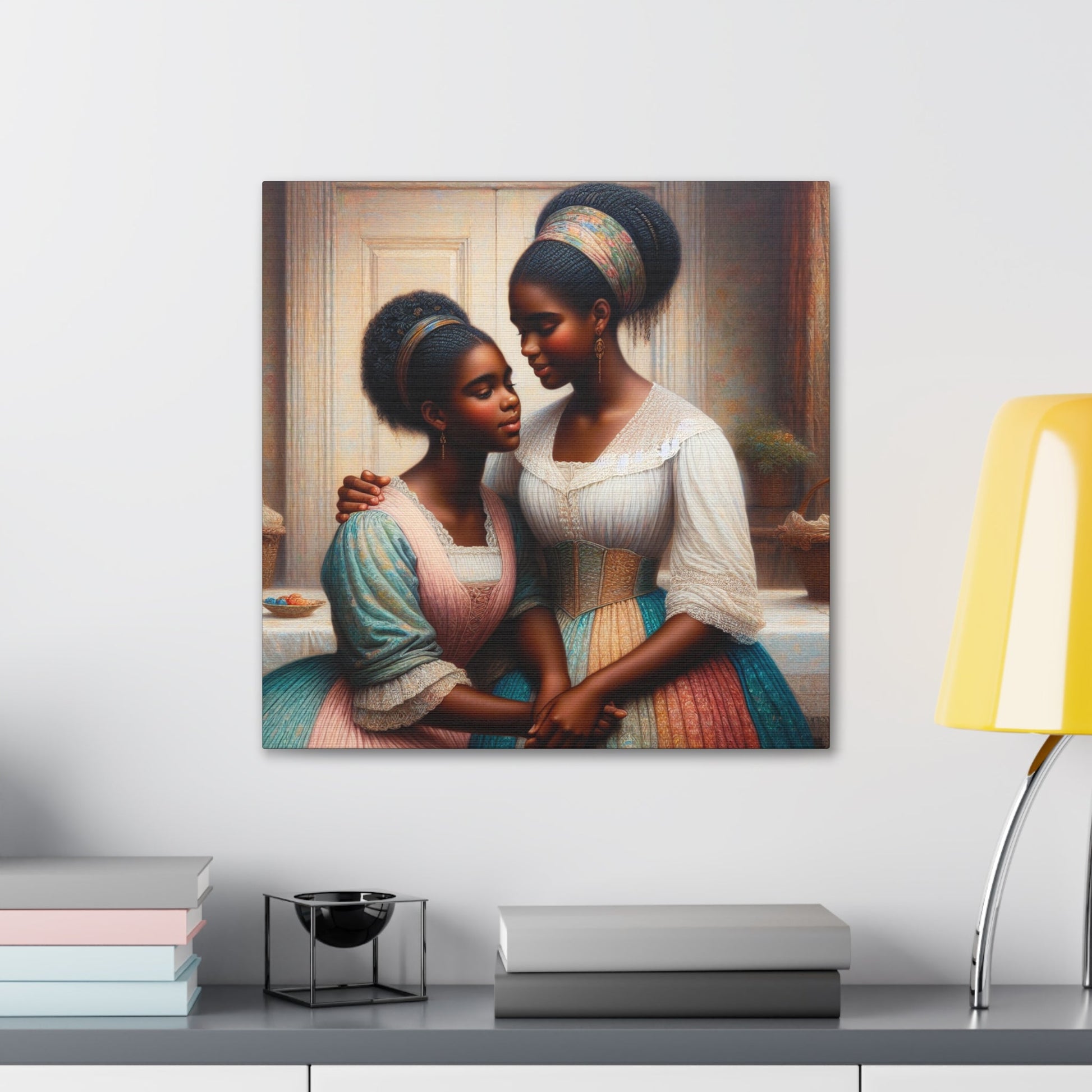 "Whispered Sisters: A Serene Bond" - Canvas - Authentic4Us