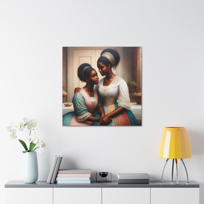 "Whispered Sisters: A Serene Bond" - Canvas - Authentic4Us