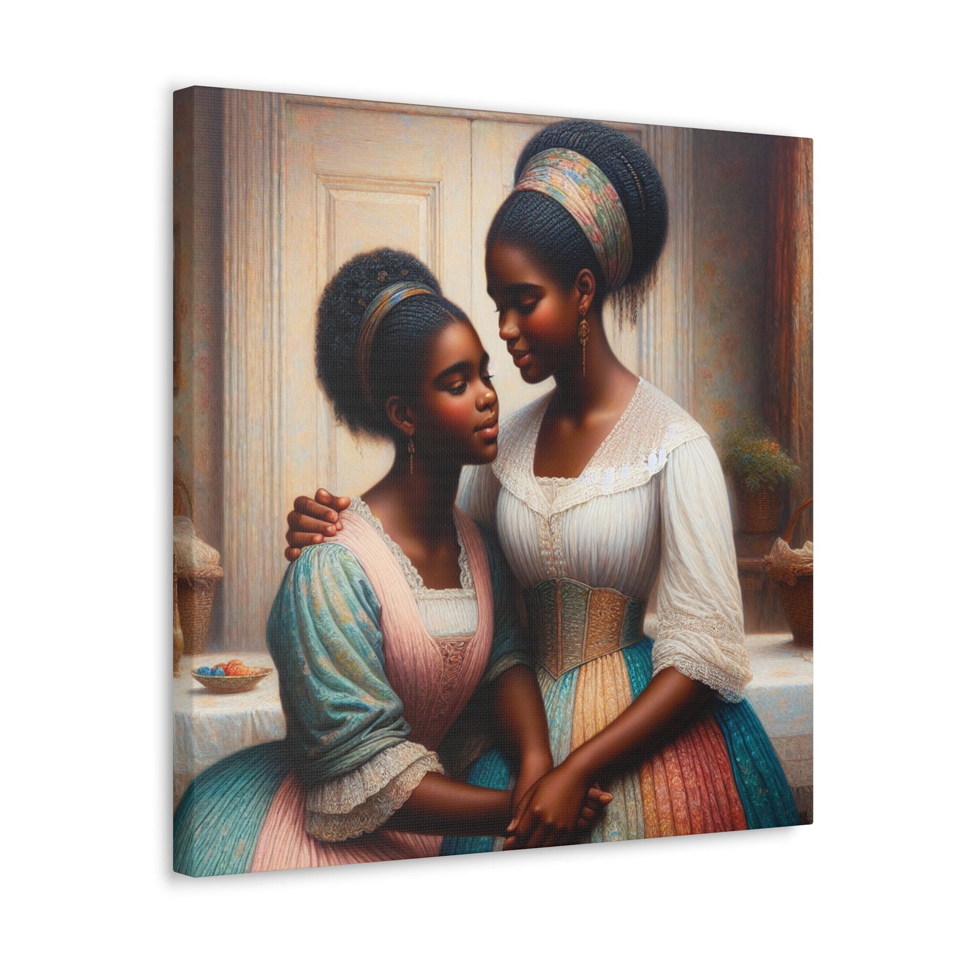 "Whispered Sisters: A Serene Bond" - Canvas - Authentic4Us