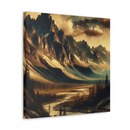 "Wild Majesty: Mountain Landscape" - Canvas - Authentic4Us