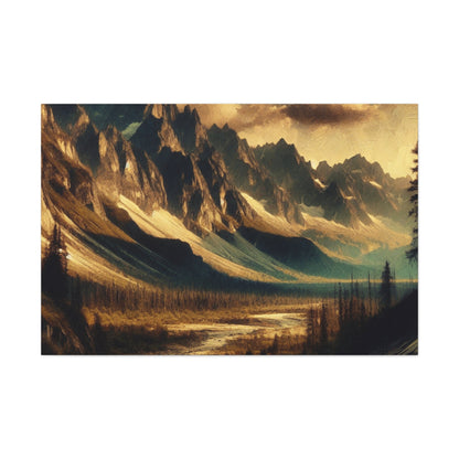 "Wild Majesty: Mountain Landscape" - Canvas - Authentic4Us