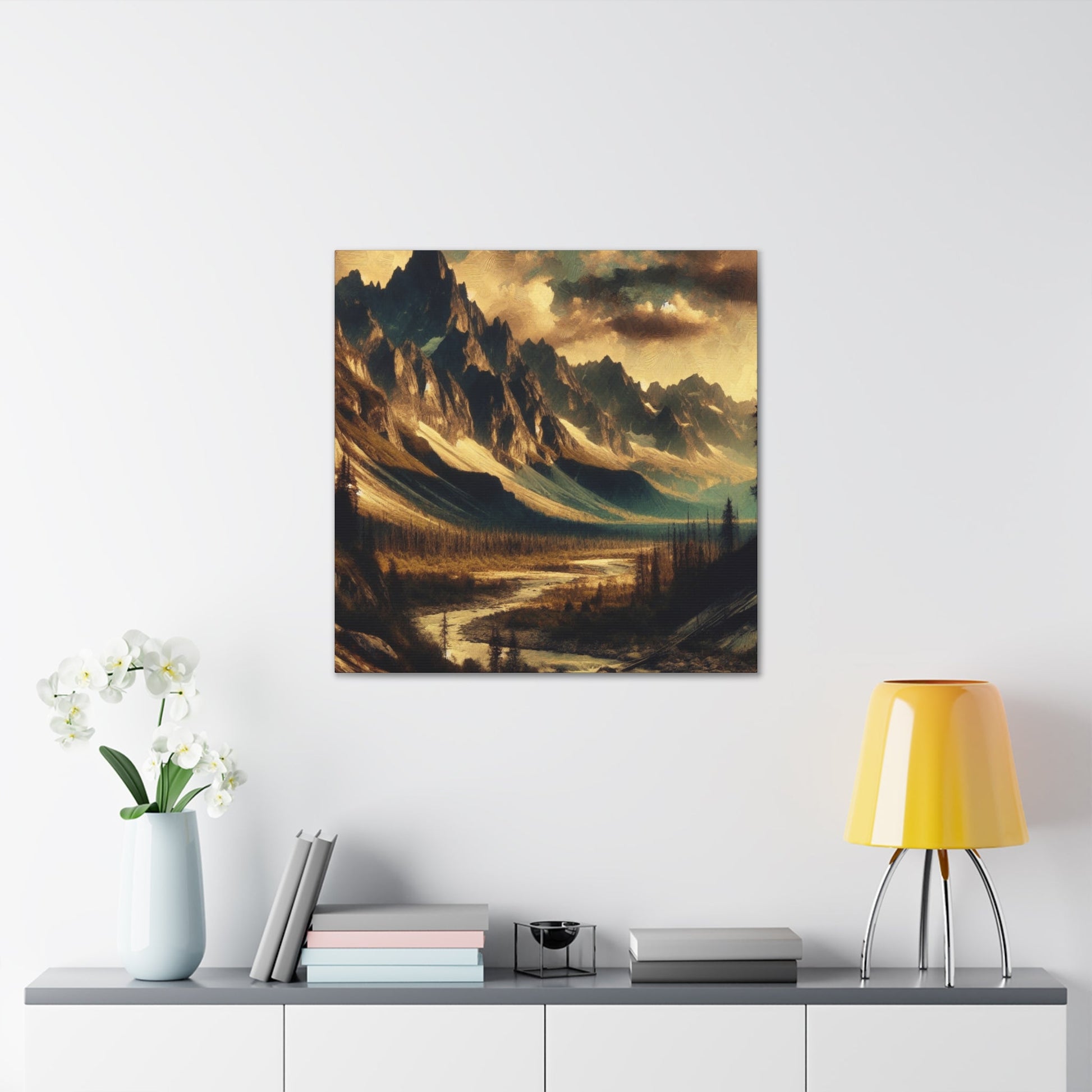 "Wild Majesty: Mountain Landscape" - Canvas - Authentic4Us