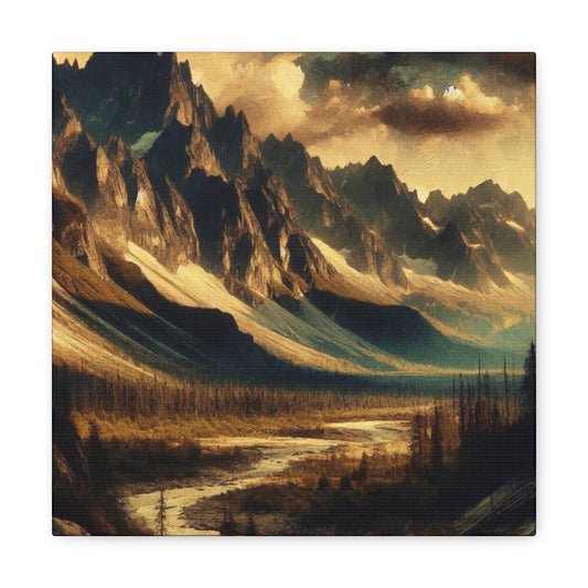 "Wild Majesty: Mountain Landscape" - Canvas - Authentic4Us