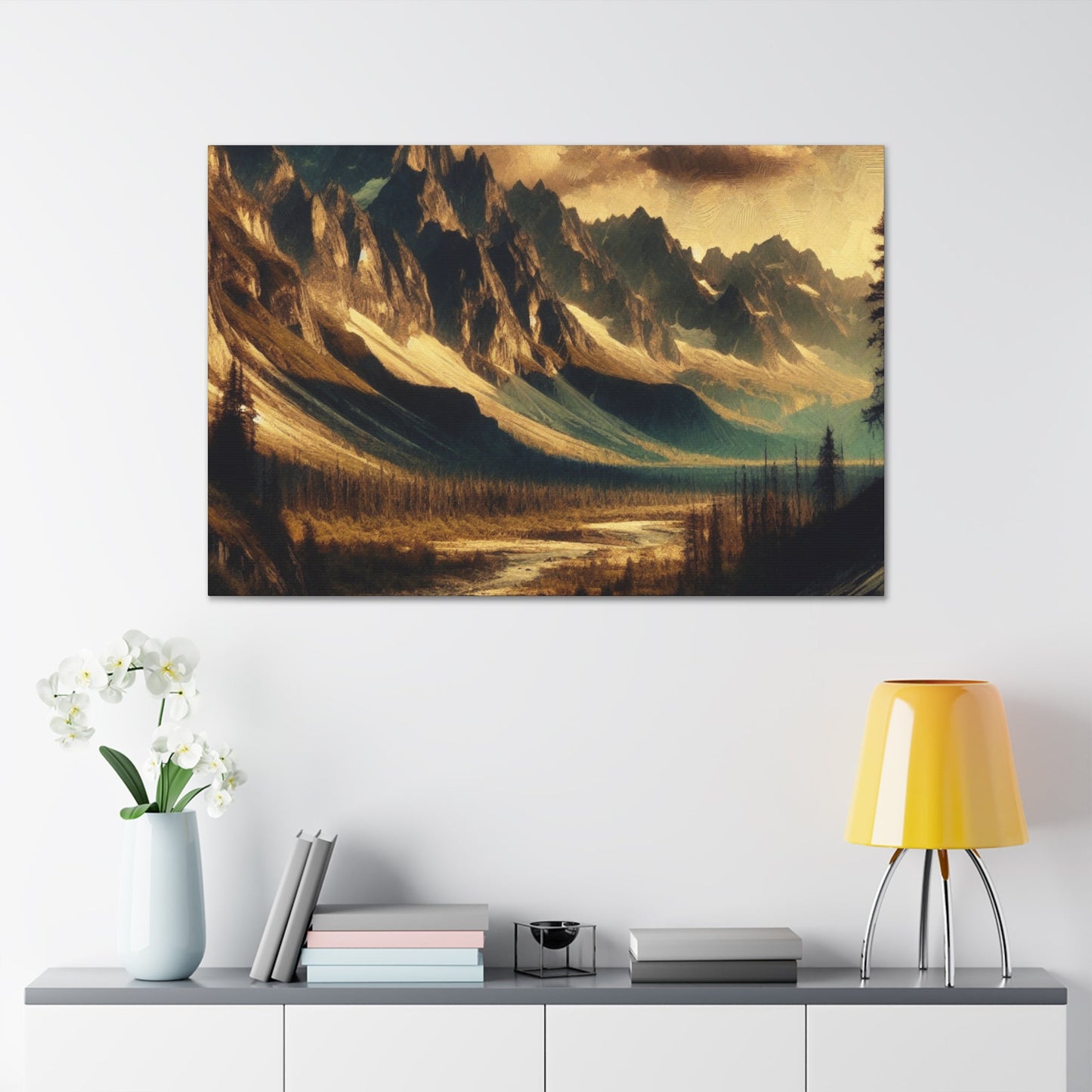 "Wild Majesty: Mountain Landscape" - Canvas - Authentic4Us