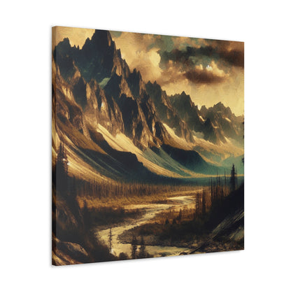 "Wild Majesty: Mountain Landscape" - Canvas - Authentic4Us