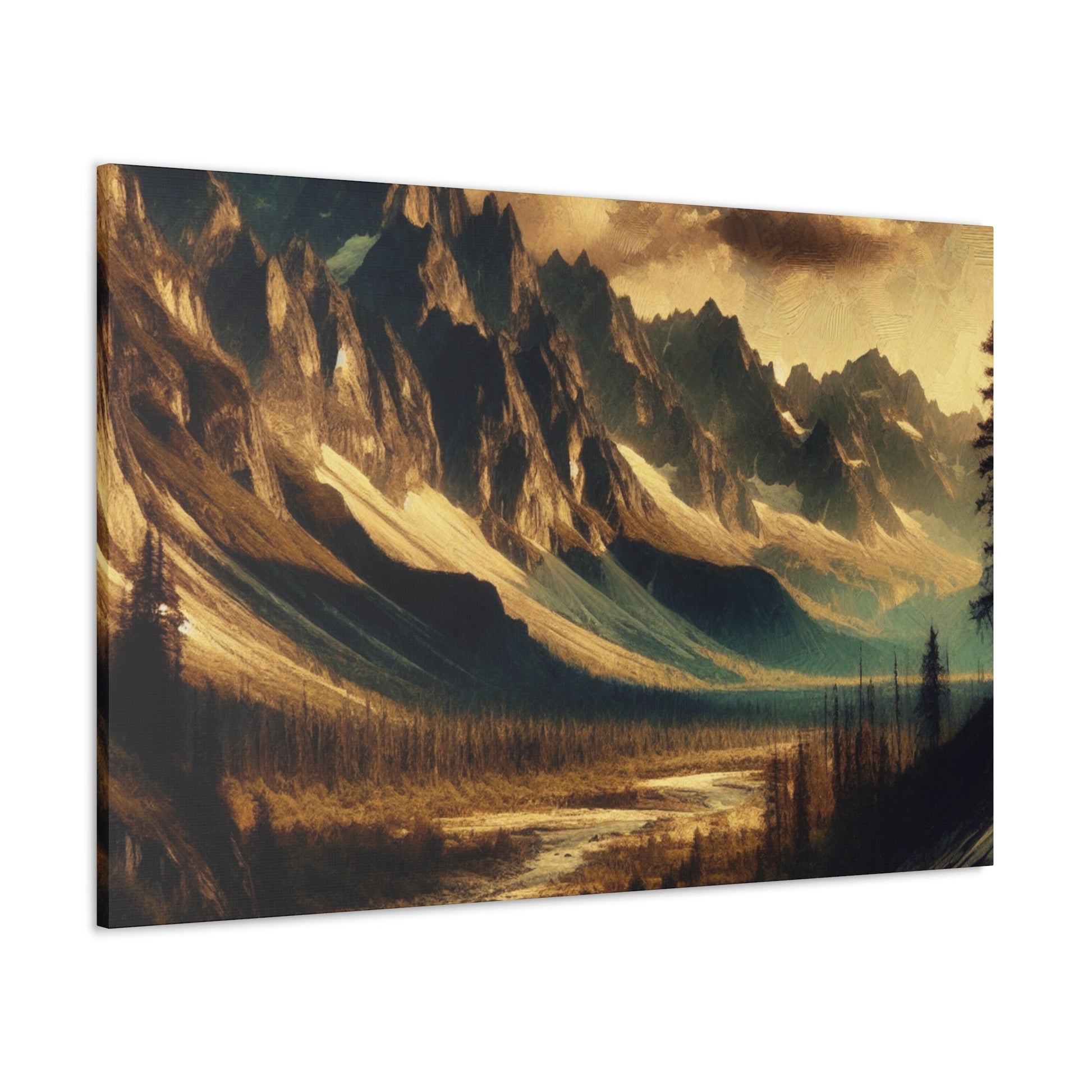 "Wild Majesty: Mountain Landscape" - Canvas - Authentic4Us