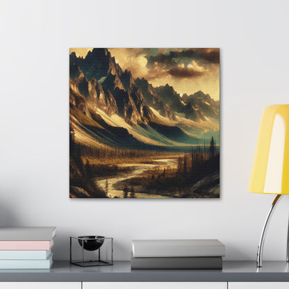 "Wild Majesty: Mountain Landscape" - Canvas - Authentic4Us