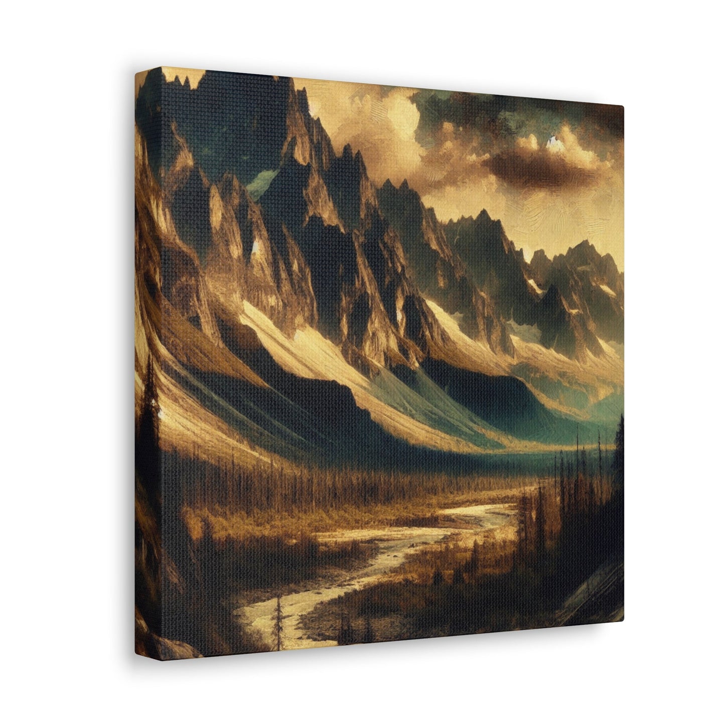 "Wild Majesty: Mountain Landscape" - Canvas - Authentic4Us