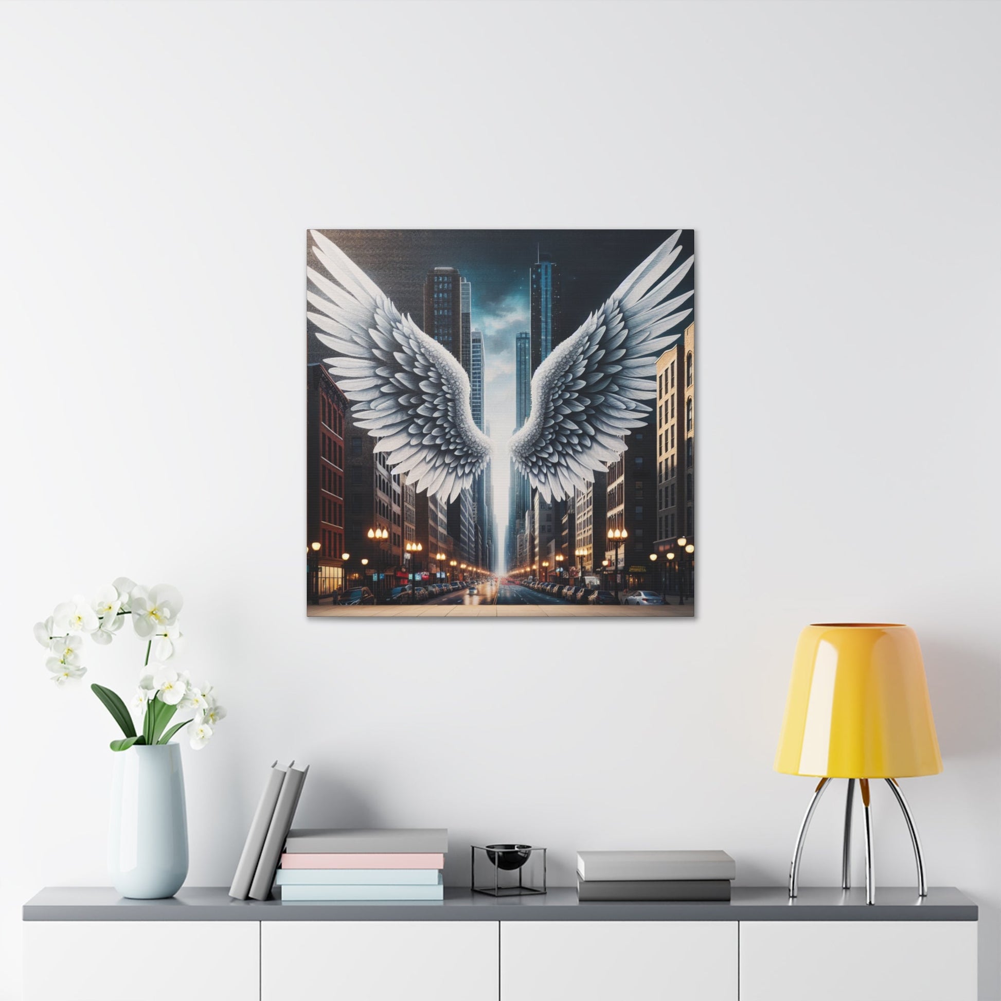 "Wings of Urban Enchantment" - Canvas - Authentic4Us