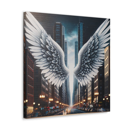 "Wings of Urban Enchantment" - Canvas - Authentic4Us