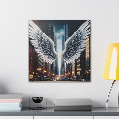 "Wings of Urban Enchantment" - Canvas - Authentic4Us