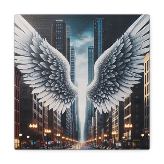 "Wings of Urban Enchantment" - Canvas - Authentic4Us